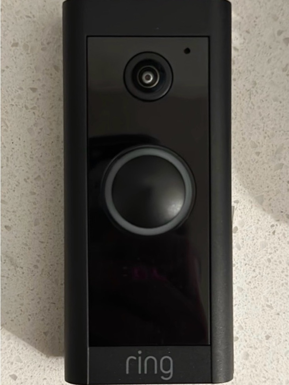 Ring Black Video Doorbell with Gloss Front